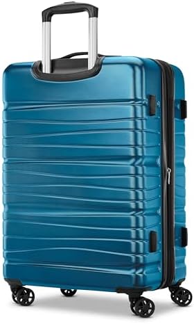 Samsonite Evolve Se Hardside Expandable Luggage with Double Spinner Wheels, Caribbean Blue, 2PC Set (CO/L) - Image 3