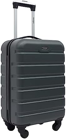 Wrangler Hardside Carry-On Spinner Luggage, Olive, 20-Inch - Image 2