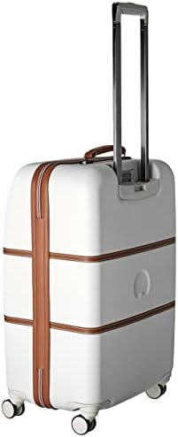 DELSEY PARIS Chatelet Hard+ Hardside Luggage with Spinner Wheels, Champagne White, Checked-Medium 24 Inch - Image 4