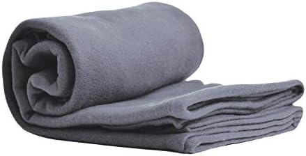 Cozy-Soft Microfleece Travel Blanket, 50x60 Inch, Lightweight, Compact, Perfect for Airplane and Car, Charcoal - Image 2