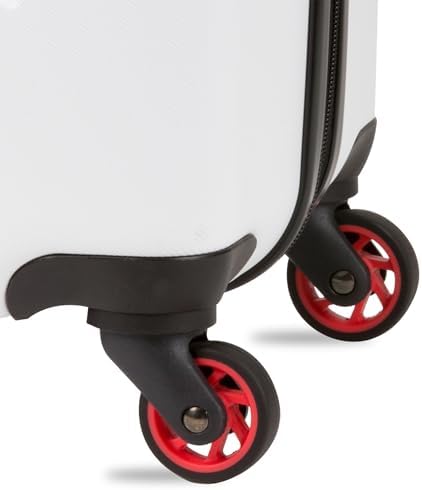 SwissGear 7366 Hardside Expandable Luggage with Spinner Wheels, White, Checked-Large 27-Inch - Image 9