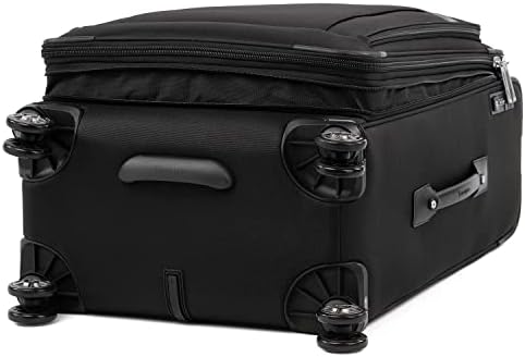 Travelpro Platinum Elite Softside Expandable Checked Luggage, 8 Wheel Spinner Suitcase, TSA Lock, Men and Women, Shadow Black, Checked Medium 25-Inch - Image 7