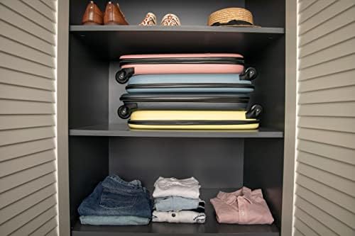 ROLLINK Flex Vega Medium Checked Fully Collapsible Suitcase - Hardshell, Silent, Coated Wheels for Smooth Gliding, Scratch, Water & Impact Resistant, TSA compliant luggage lock, Checked 26" / 17.17 GL - Image 8