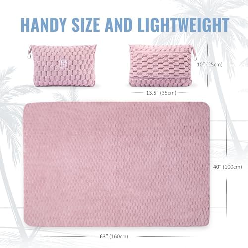 BOACAY Packable Travel Blanket for Airplane, Car - Compact Office Blanket - Portable Pillow for Adults, Kids with Case, Luggage Sleeve, Backpack Clip - Image 7
