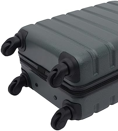 Wrangler Hardside Carry-On Spinner Luggage, Olive, 20-Inch - Image 4