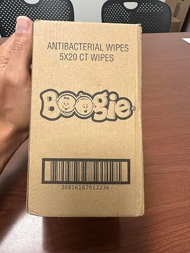 Antibacterial Hand Wipes by Boogie, Alcohol Free, Hypoallergenic and Moisturizing Aloe, Hand Wipes for Kids and Adults, 5 Packs of 20 (100 Total Wipes) - Image 8