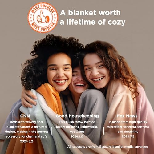 Bedsure Fleece Throw Blanket for Couch Grey - Lightweight Plush Fuzzy Cozy Soft Blankets and Throws for Sofa, 50x60 inches - Image 2