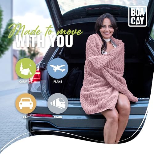 BOACAY Packable Travel Blanket for Airplane, Car - Compact Office Blanket - Portable Pillow for Adults, Kids with Case, Luggage Sleeve, Backpack Clip - Image 8