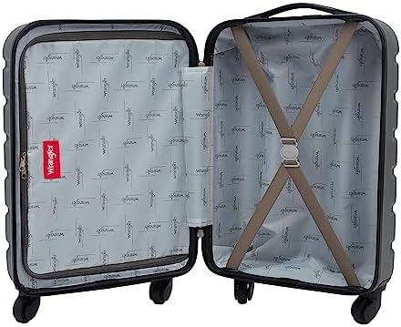 Wrangler Hardside Carry-On Spinner Luggage, Olive, 20-Inch - Image 5