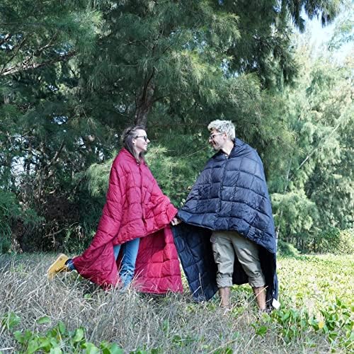 KingCamp Camping Blanket Lightweight, Multifunctional Warm Puffy Outdoor Blanket with Snap Button, Water Repellent, Backpacking Quilt for Travel, Airplane, Hiking, Picnic - Image 6